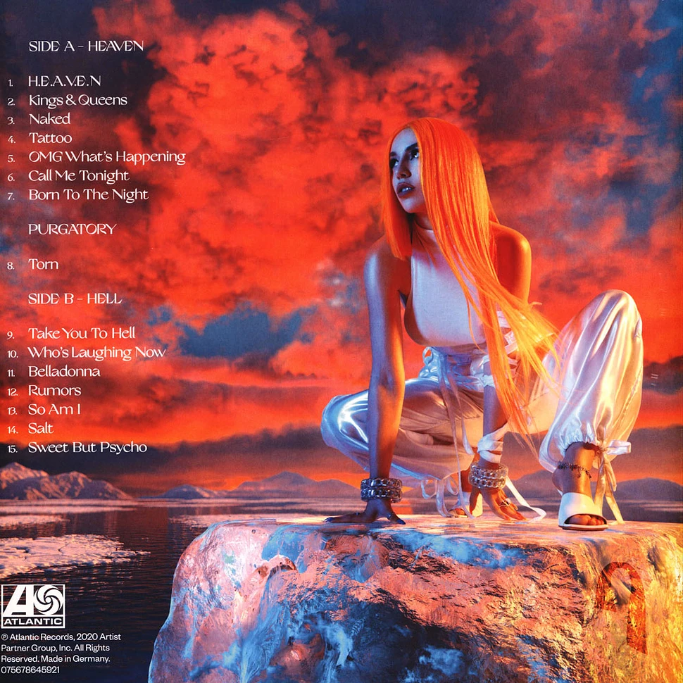 Ava Max - Heaven & Hell Curacao Transparent Vinyl Edition