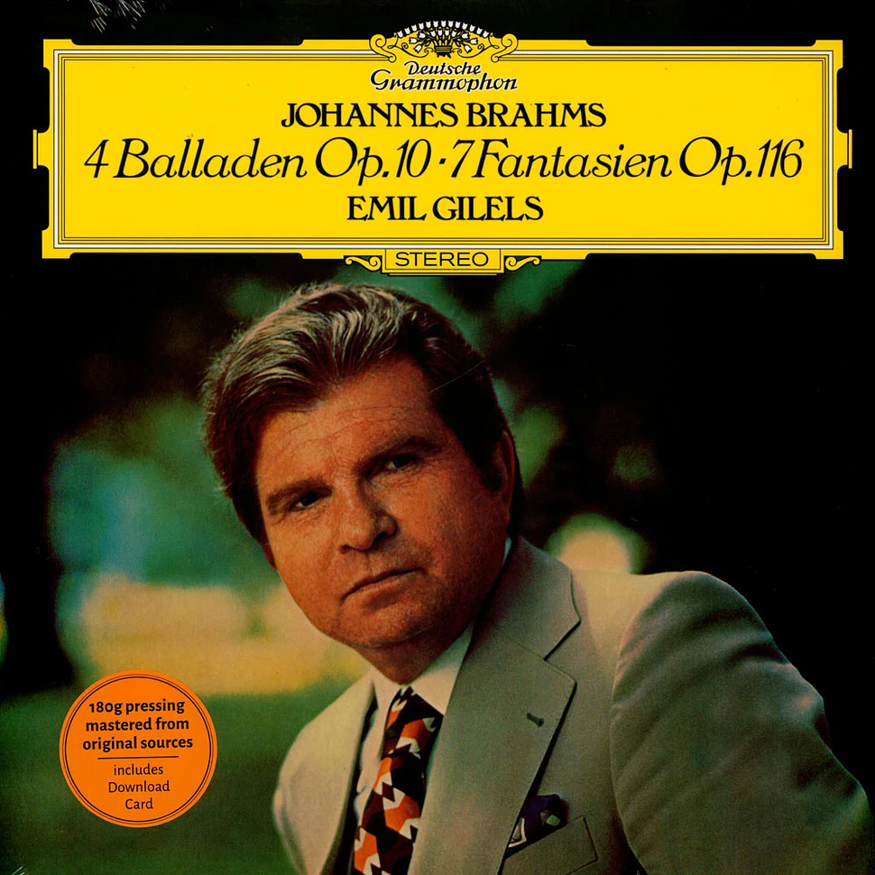 Emil Gilels - 4 Balladen Op.10+7 Fantasien Op.116