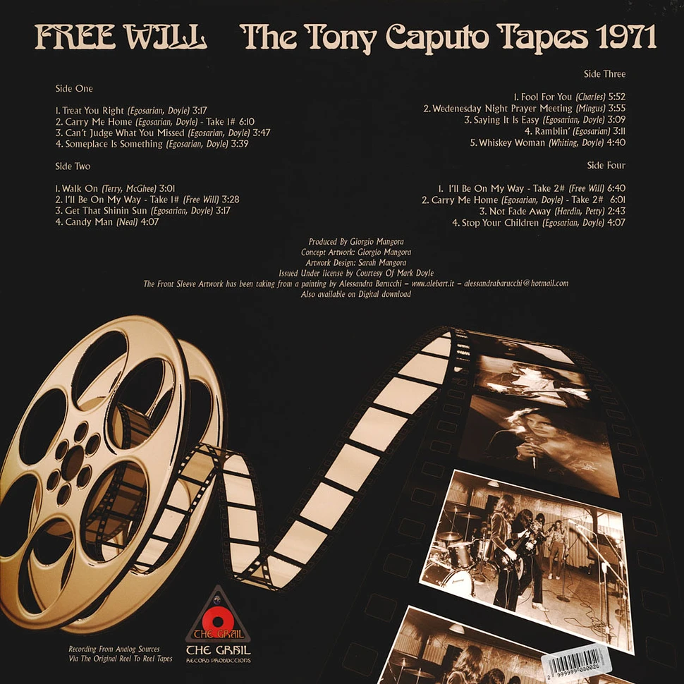 Free Will - The Tony Caputo Tapes Colored Vinyl Edition