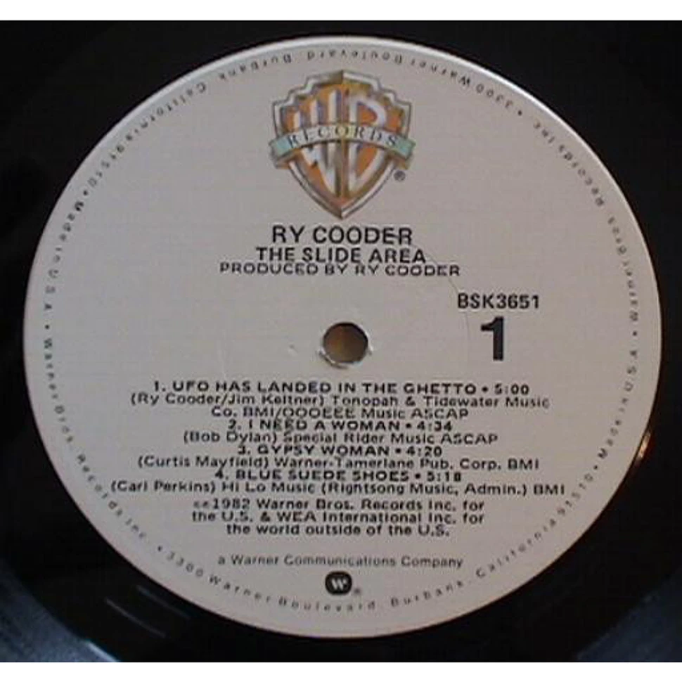 Ry Cooder - The Slide Area