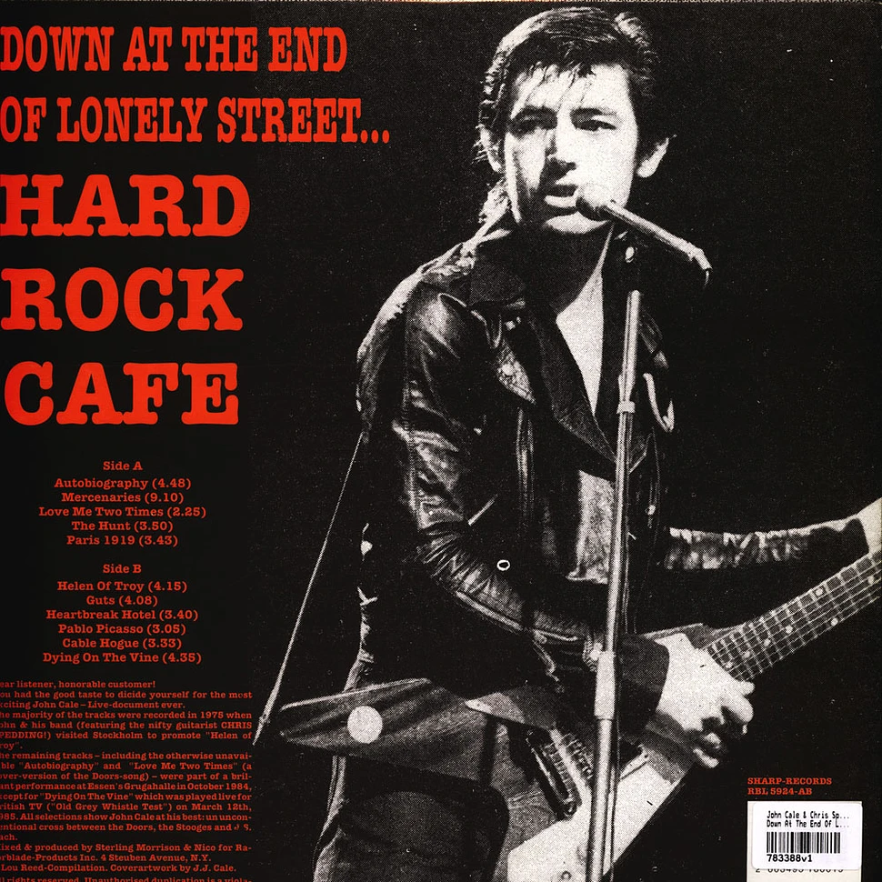 John Cale & Chris Spedding - Down At The End Of Lonely Street... Hard Rock Cafe