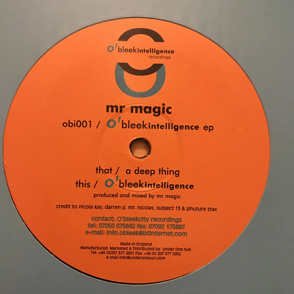 Mr. Magic (5) - O'Bleek Intelligence EP