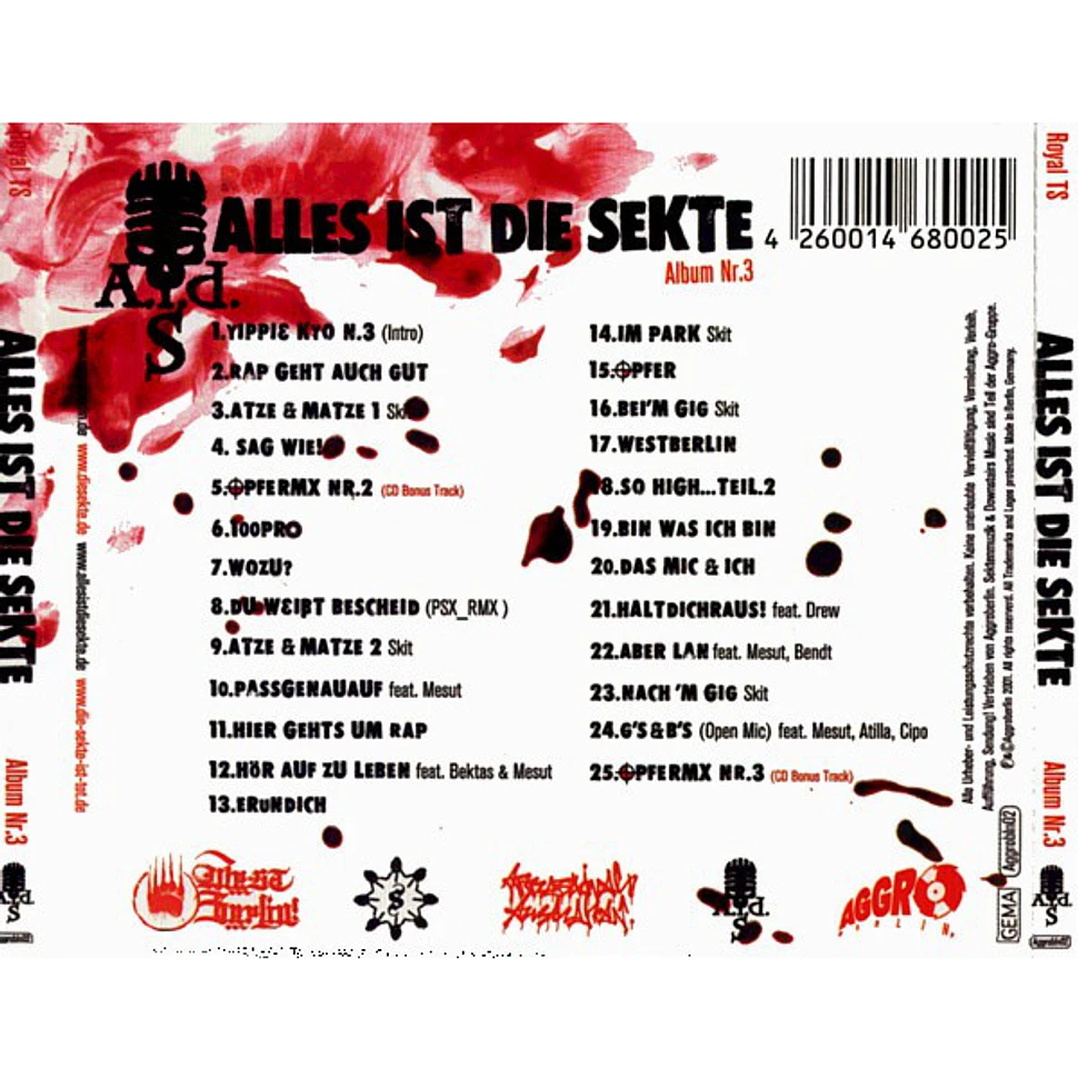Royal TS - Alles Ist Die Sekte - Album Nr.3
