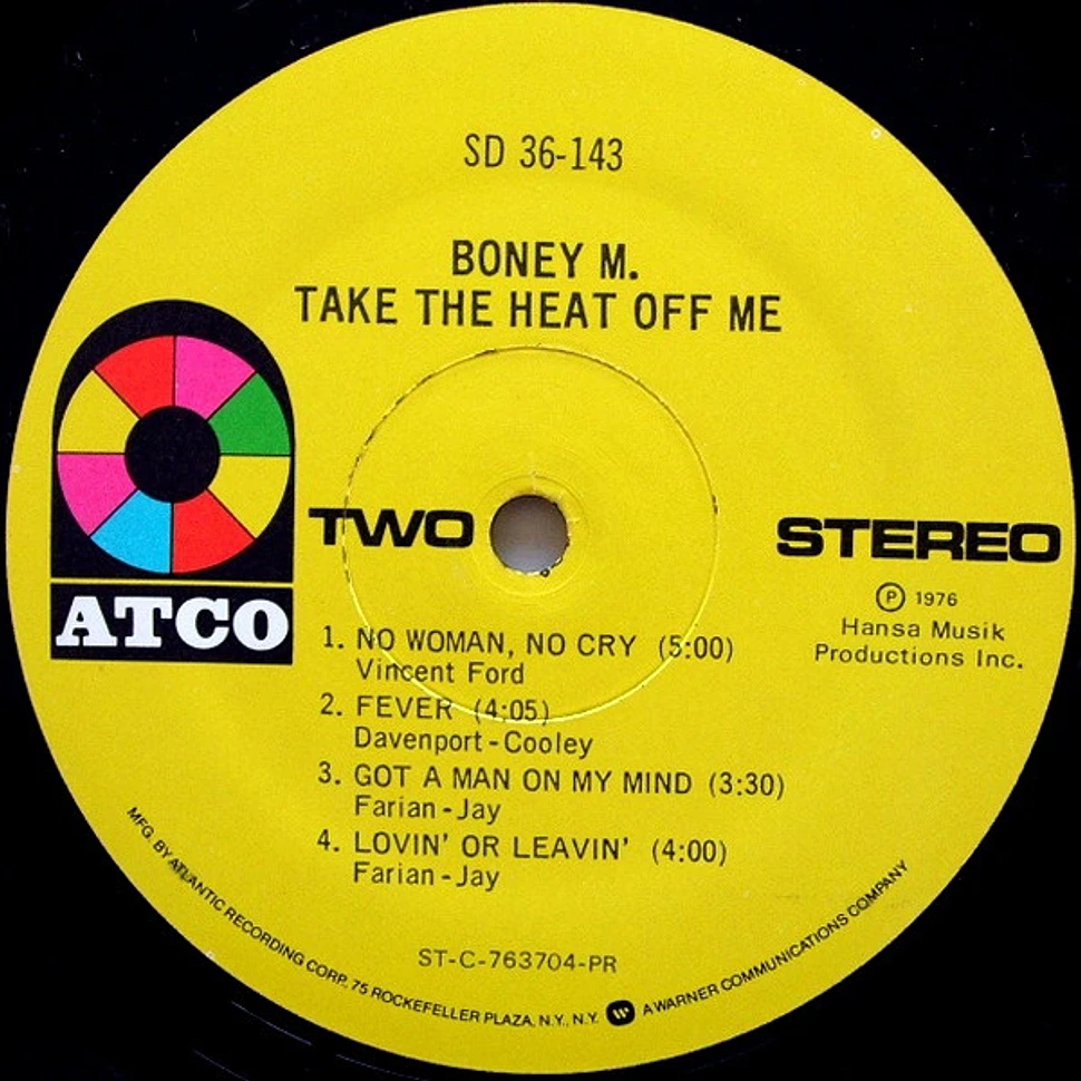 Boney M. - Take The Heat Off Me