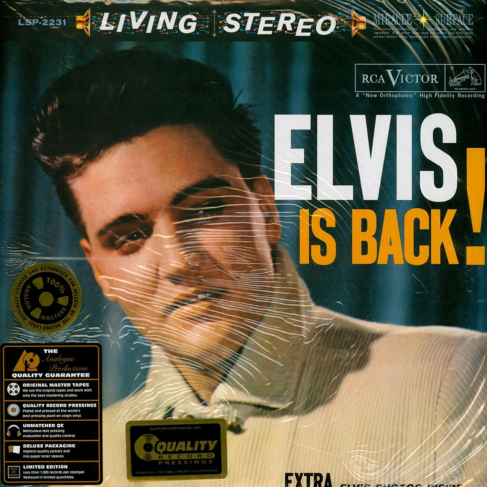 Elvis Presley - Elvis Is Back 45rpm, 200g Vinyl Edition