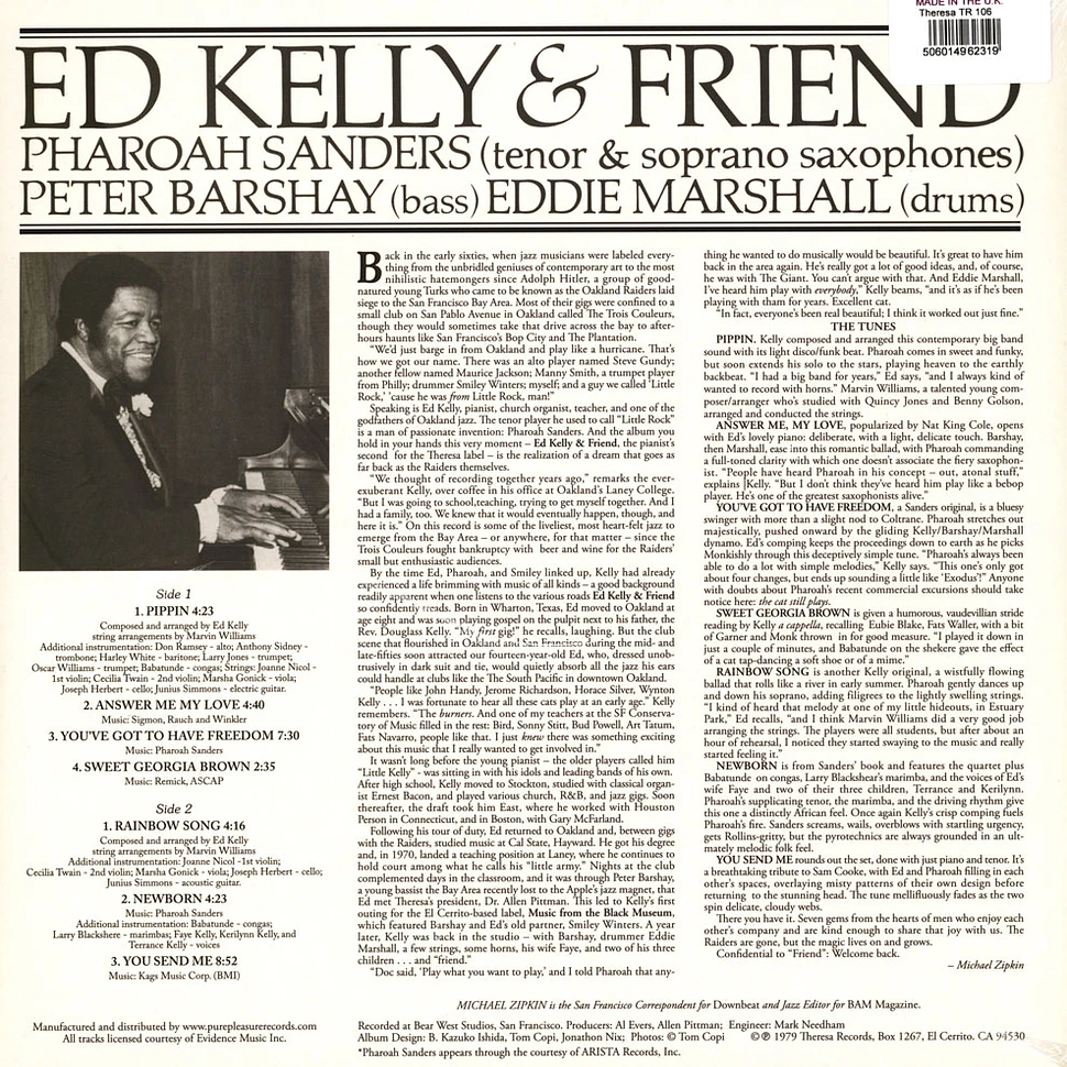 Ed Kelly & Friend (Pharoah Sanders) - Ed Kelly & Friend (Pharoah Sanders)