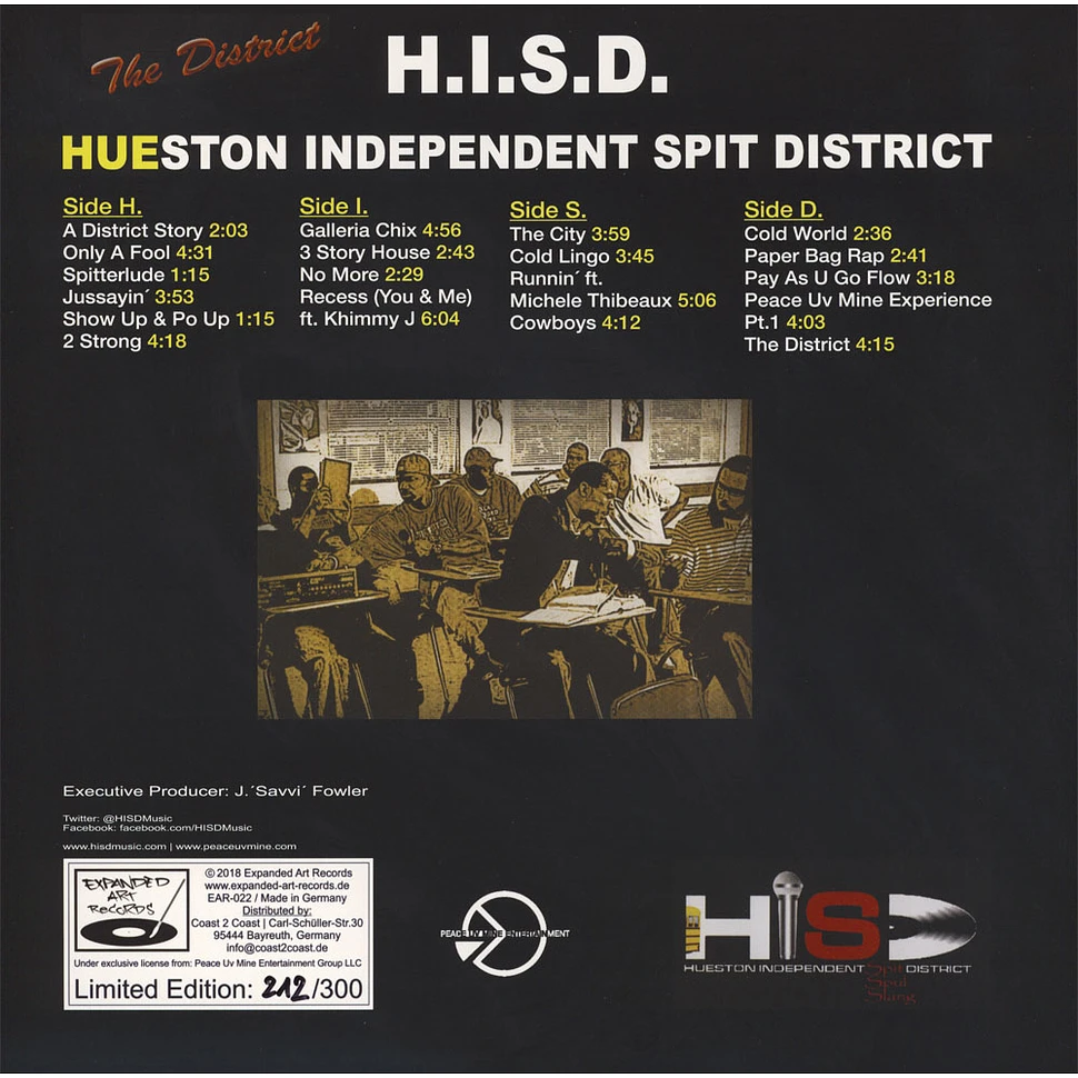 H.I.S.D. (Hueston Independent Spit District) - The District
