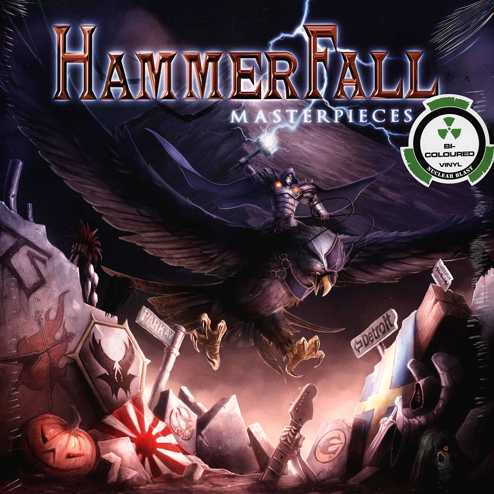 Hammerfall - Masterpieces Yellow / Blue Bi-Colored Vinyl Edition
