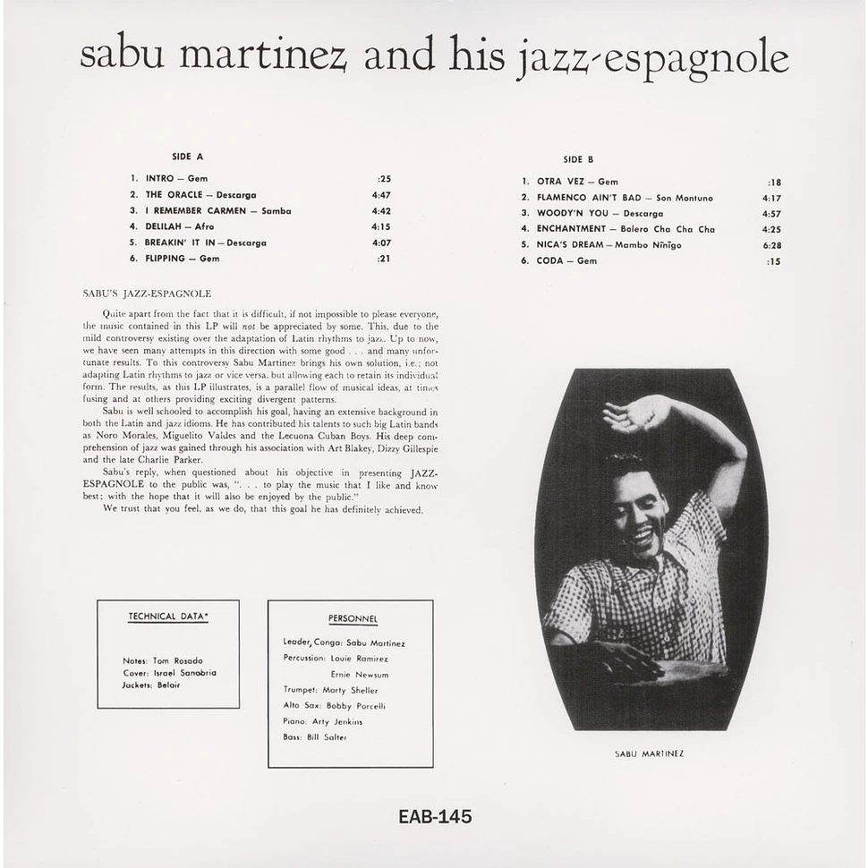 Sabu Martinez And His Jazz-Espagnole - Sabu's Jazz Espagnole