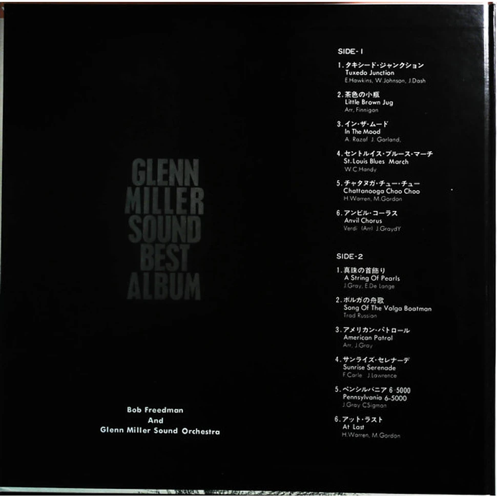 Bob Freedman And Glenn Miller Sound Orchestra - Glenn Miller Sound Best Album