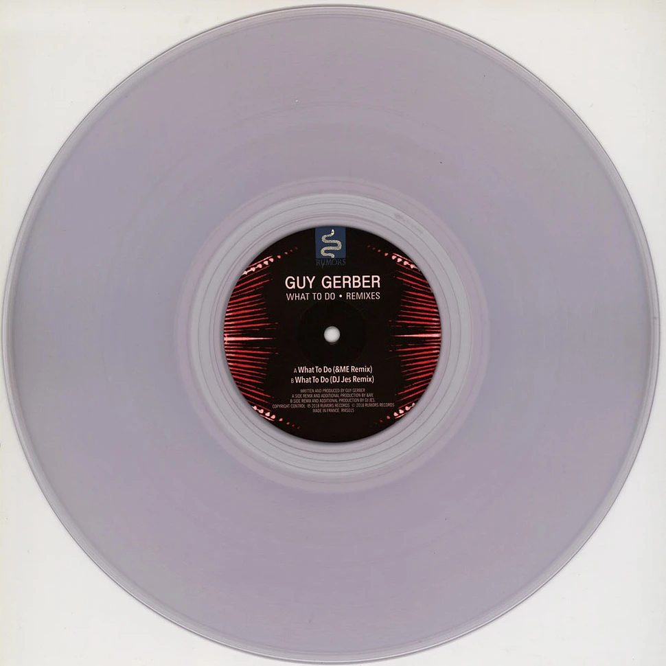 Guy Gerber - What To Do Remixes &Me, DJ Jes Remixes Clear Vinyl Edition