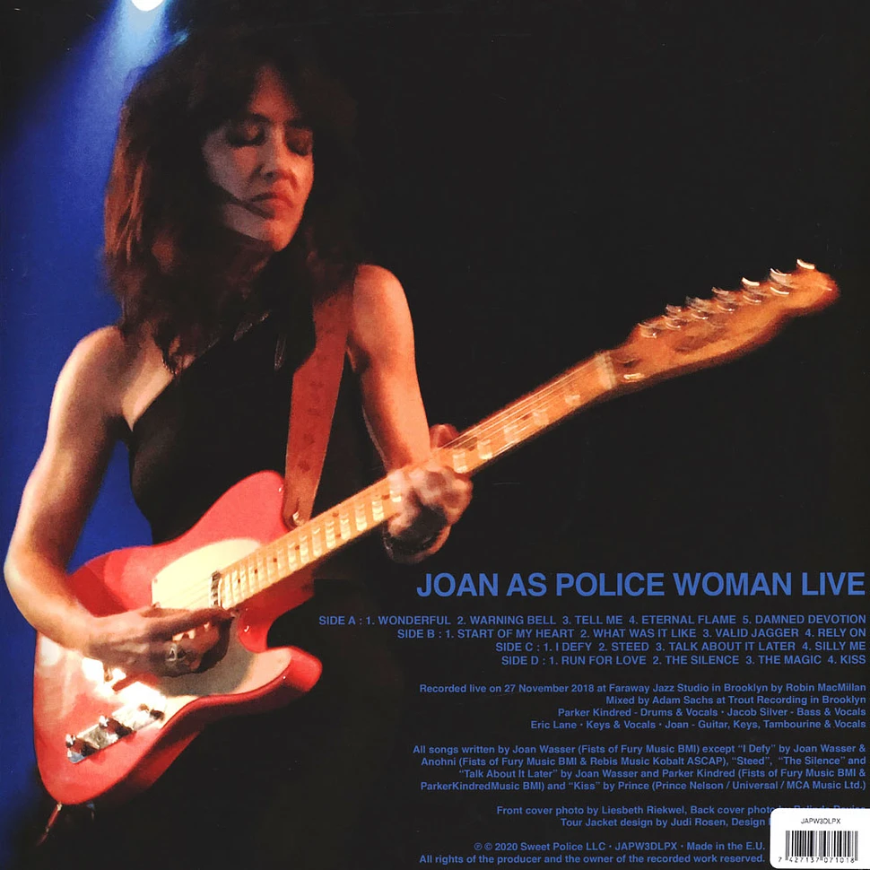 Joan As Police Woman - Live Colored Vinyl Edition