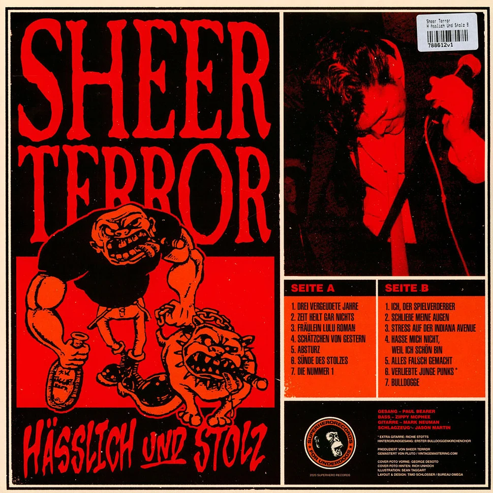 Sheer Terror - Hässlich Und Stolz Black Vinyl Edition