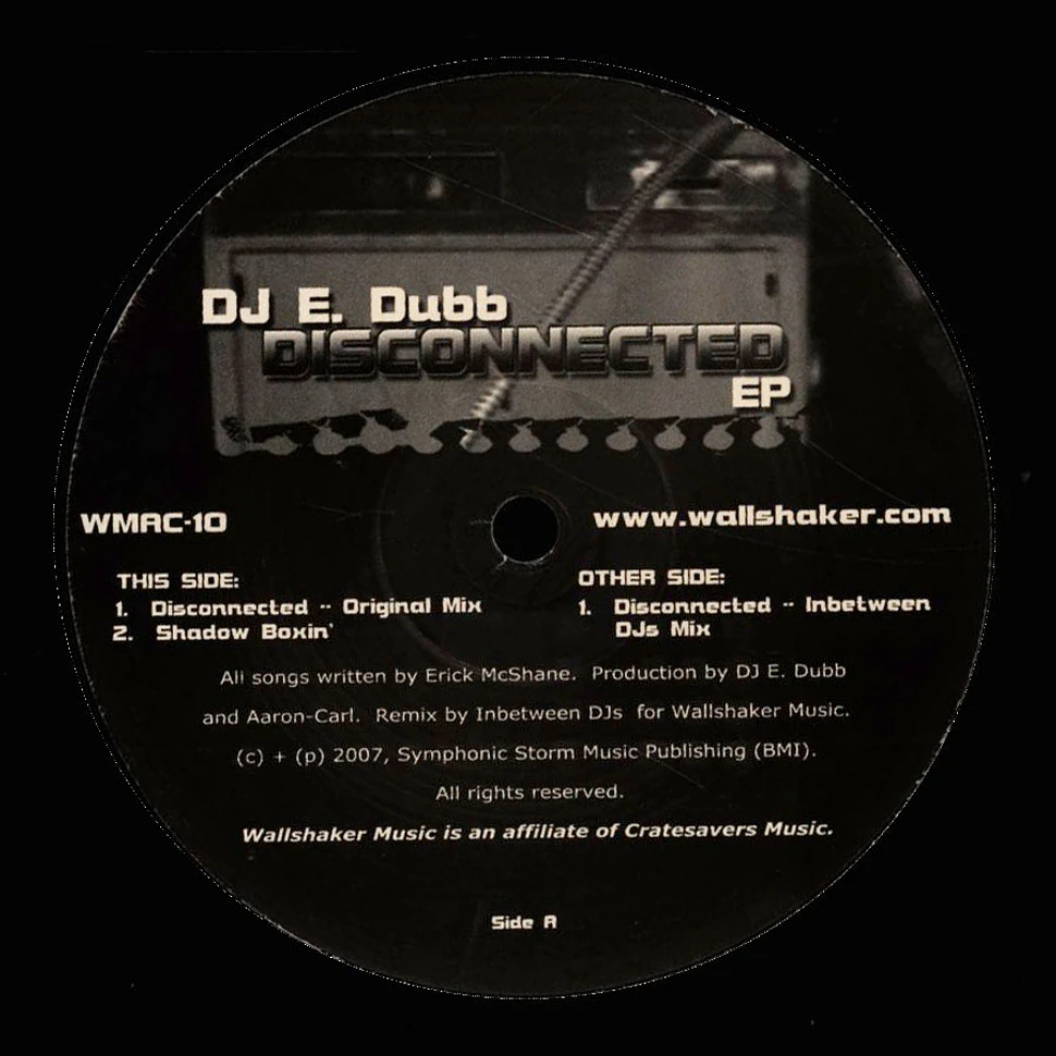 DJ E. Dubb - Disconnected EP