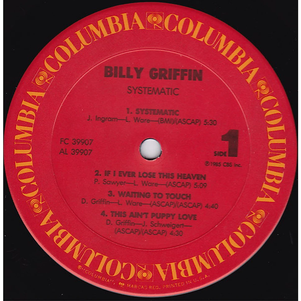 Billy Griffin - Systematic