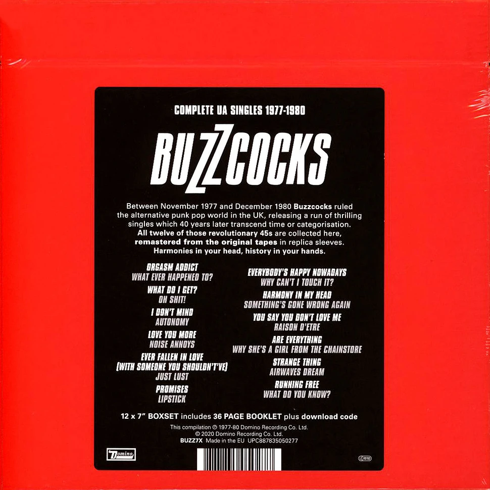 Buzzcocks - Complete Ua Singles 1977-1980 Deluxe Edition