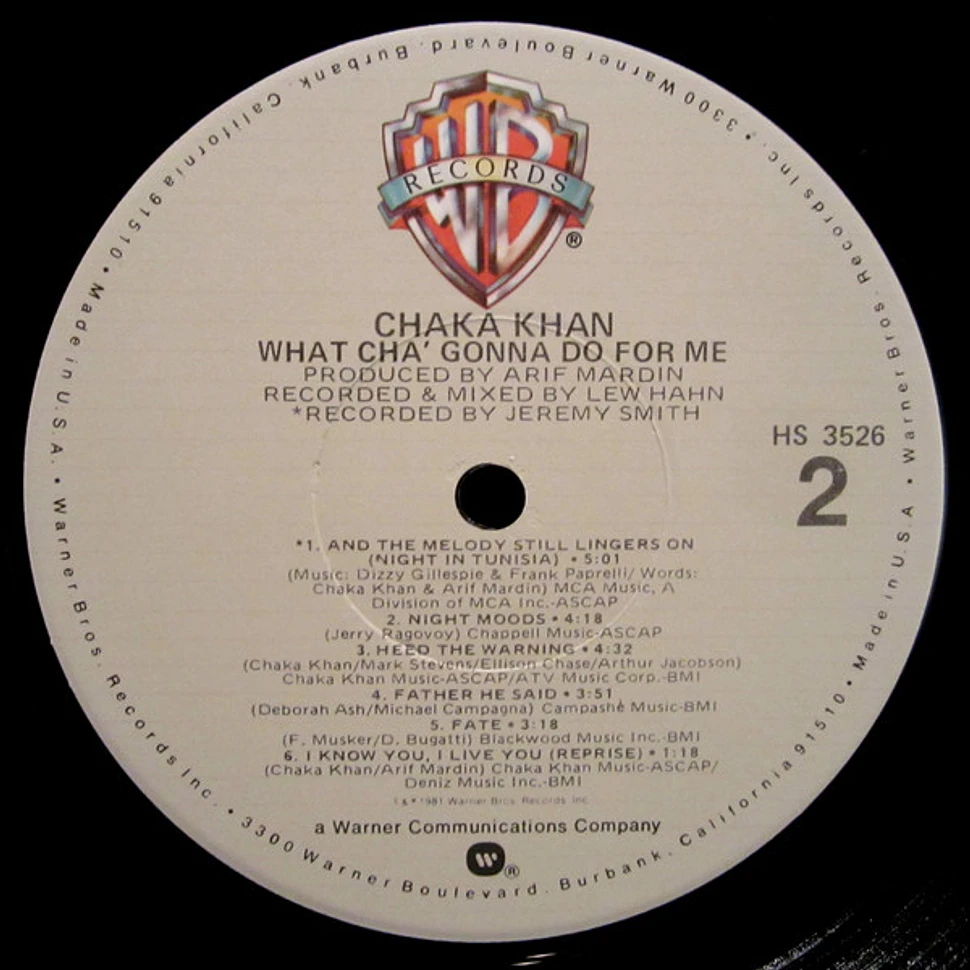 Chaka Khan - What Cha' Gonna Do For Me