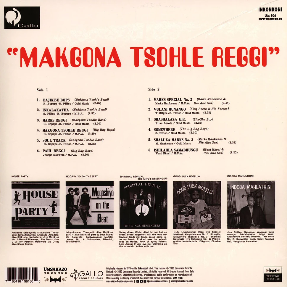 Makgona Tsohle Reggi - Makgona Tsohle Reggi