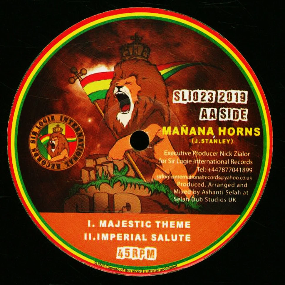 Ras Teo / Manana Horns - Rastaman, Dub / Majestic Theme, Imperial Salute