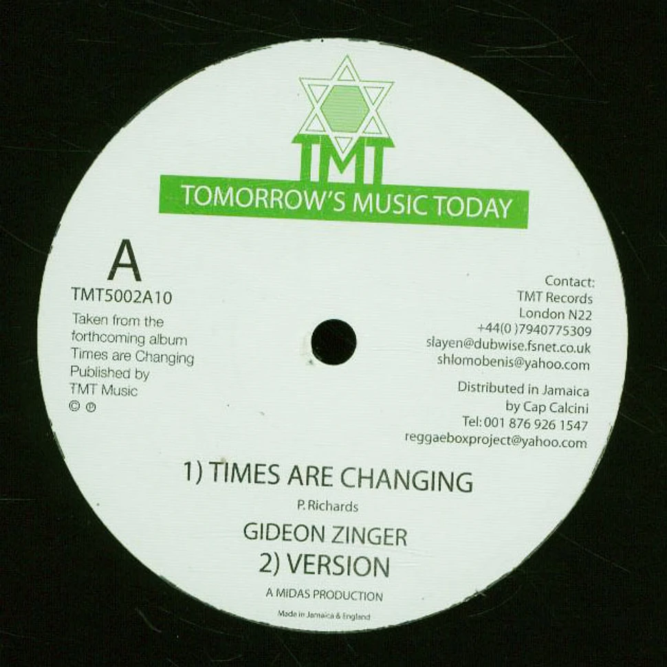 Gideon Zinger Ft. Jackie Mitto - Times Are Changing, Version / Stepping Outa Babylon, Version