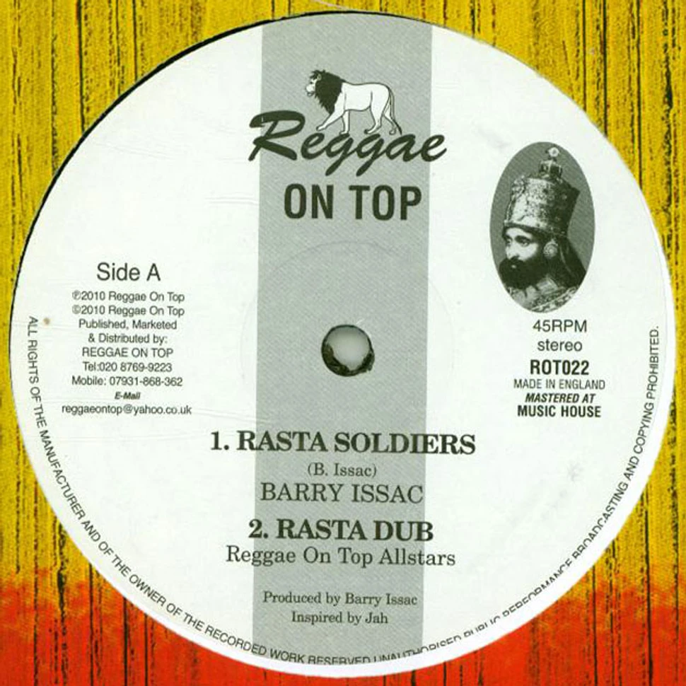 Barry Issac / Hughie Izachaar Ft. Dave Horns Section - Rasta Soldiers, Dub / Victory, Dub