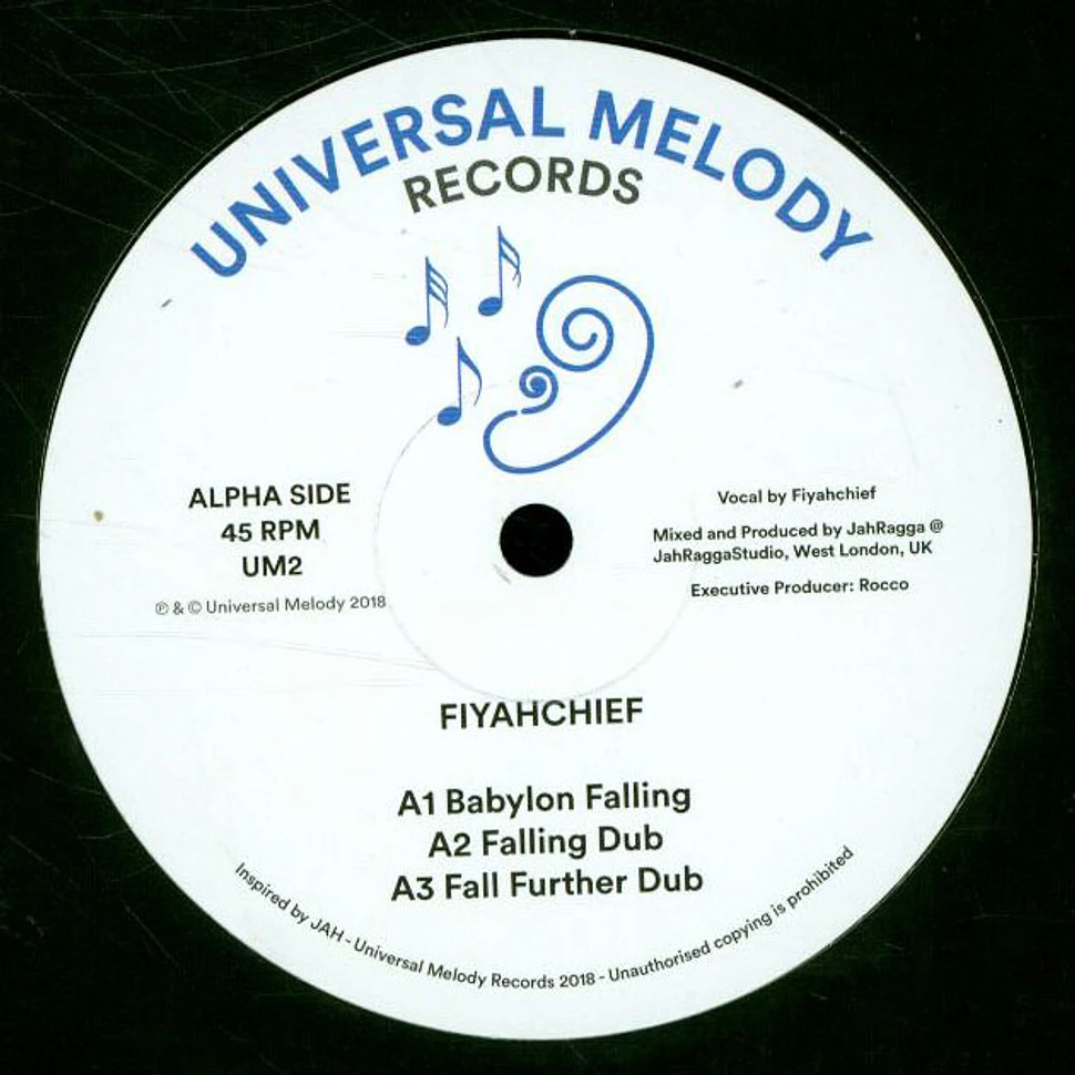 Fiyahchief / Siriana Meets Doktor Lond - Babylon Falling, Dub, Further Dub / Conqueror, Verse 2, Verse 3
