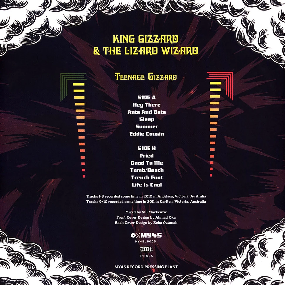 King Gizzard & The Lizard Wizard - Teenage Gizzard Yellow / Red Marbled Vinyl Edition