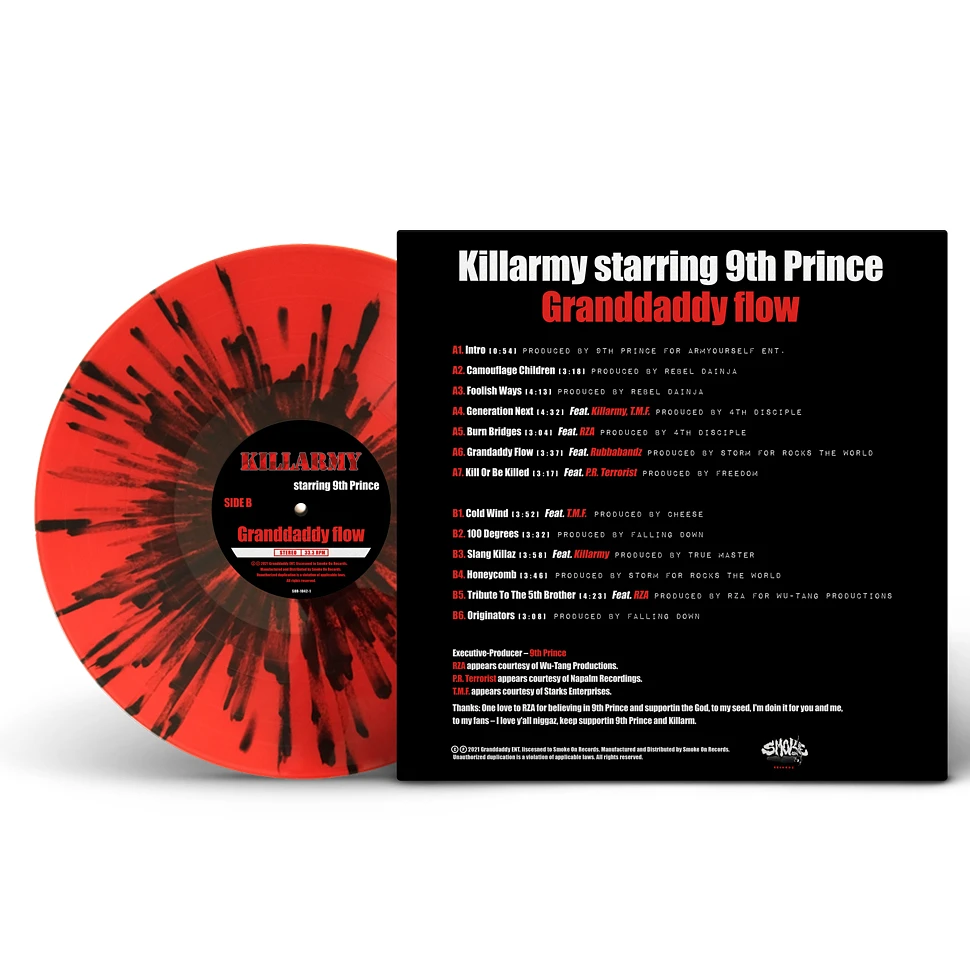 9th Prince - Granddaddy Flow Red Trans + Black Splatter Vinyl Edition