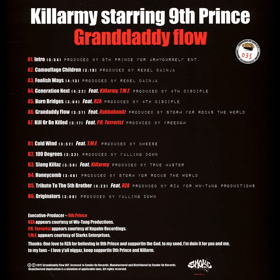 9th Prince - Granddaddy Flow Red Trans + Black Splatter Vinyl Edition