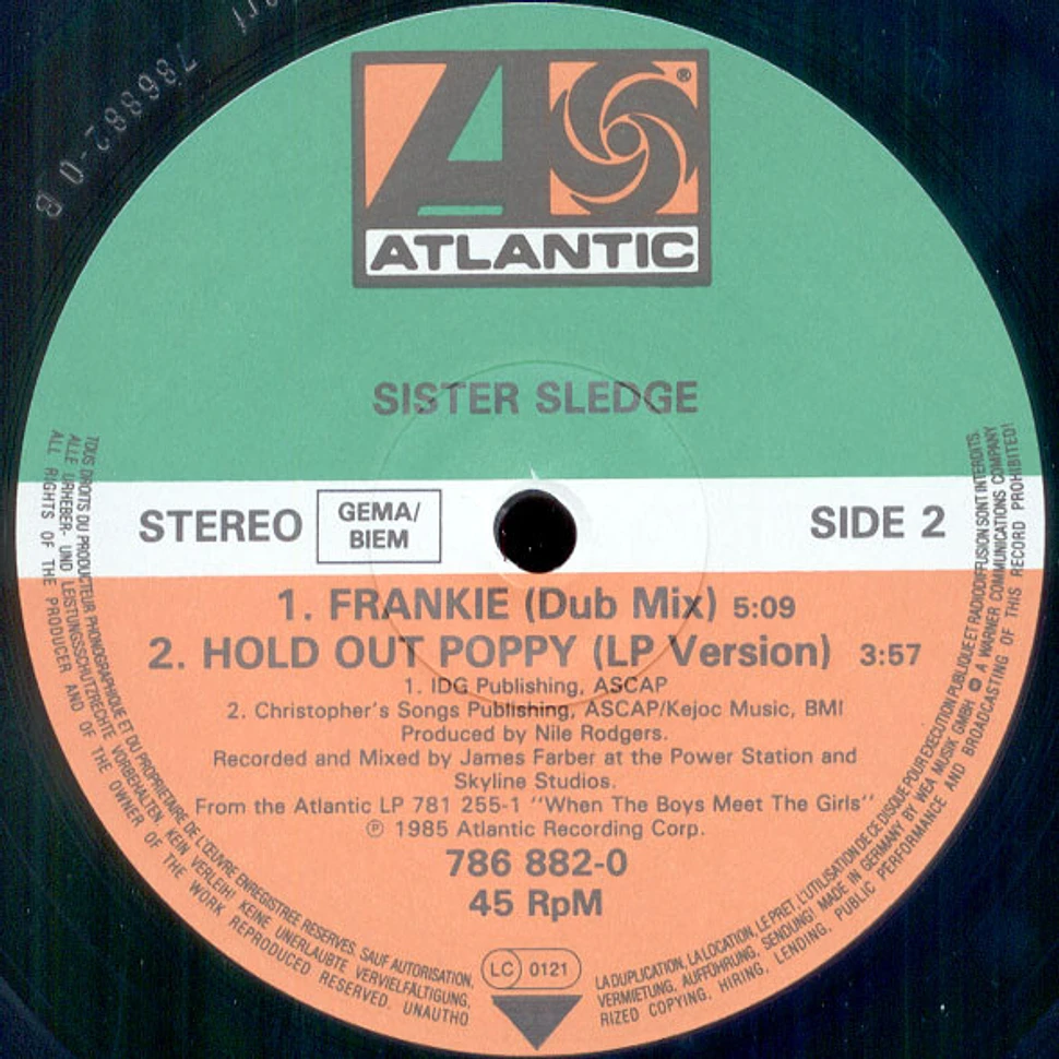 Sister Sledge - Frankie (Club Mix + Dub Mix) / Hold Out Poppy