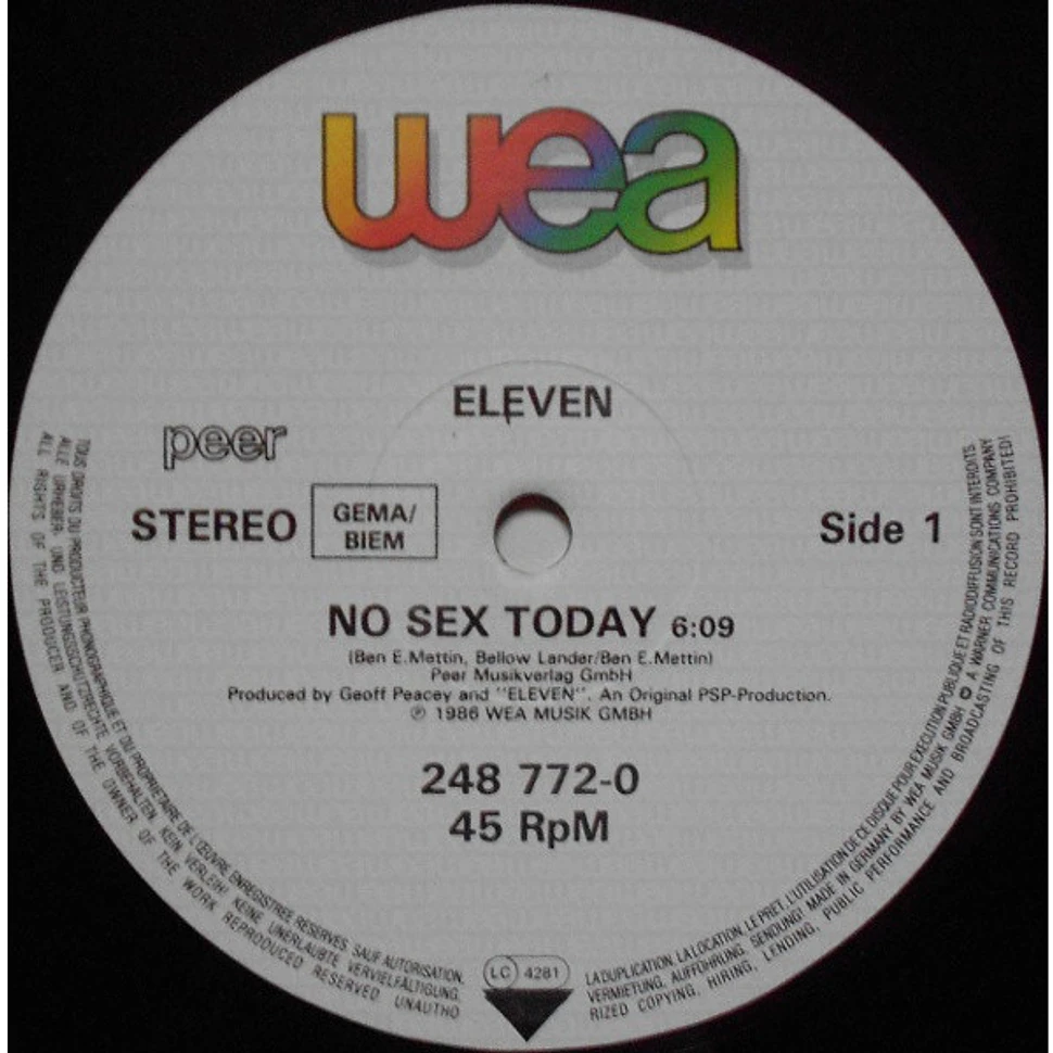 Eleven - No Sex Today