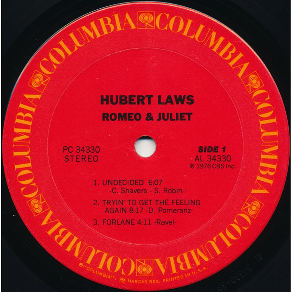 Hubert Laws - Romeo & Juliet