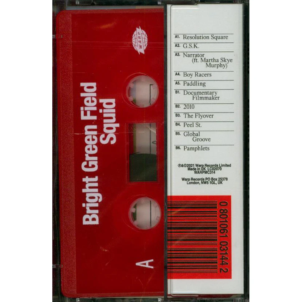 Squid - Bright Green Field Red Cassette Edition