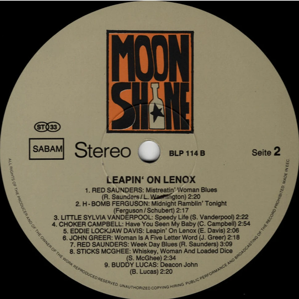 V.A. - Leapin' On Lenox