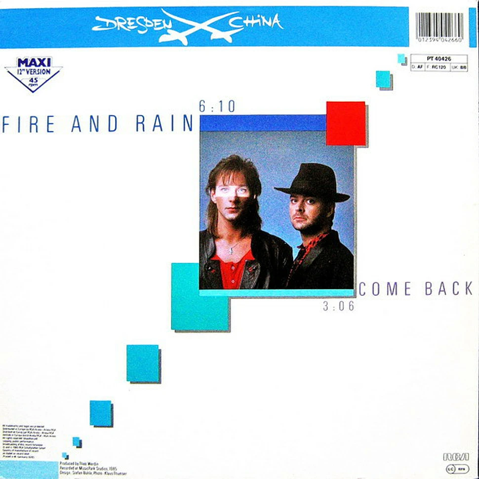 Dresden China - Fire And Rain