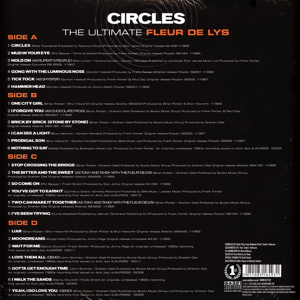 Fleur De Lys - Circles - The Ultimate Fleur De Lys Colored Vinyl Edition