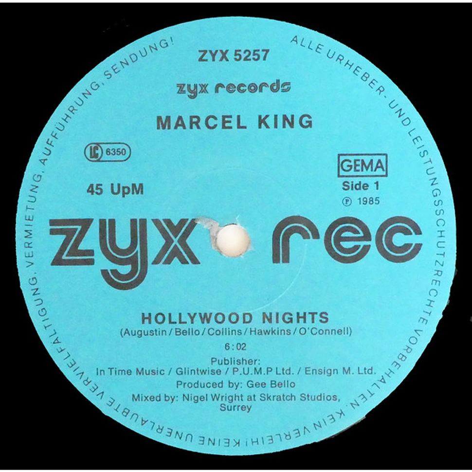 Marcel King - Hollywood Nights