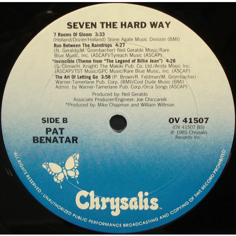 Pat Benatar - Seven The Hard Way