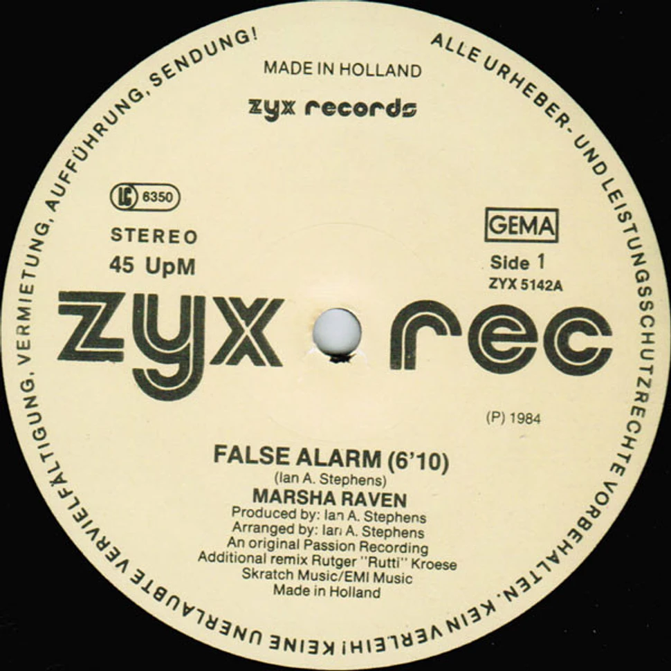 Marsha Raven - False Alarm