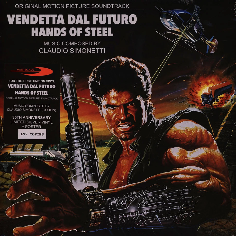 Claudio Simonetti - OST Hands Of Steel / Vendetta Del Futuro Silver Vinyl Edition