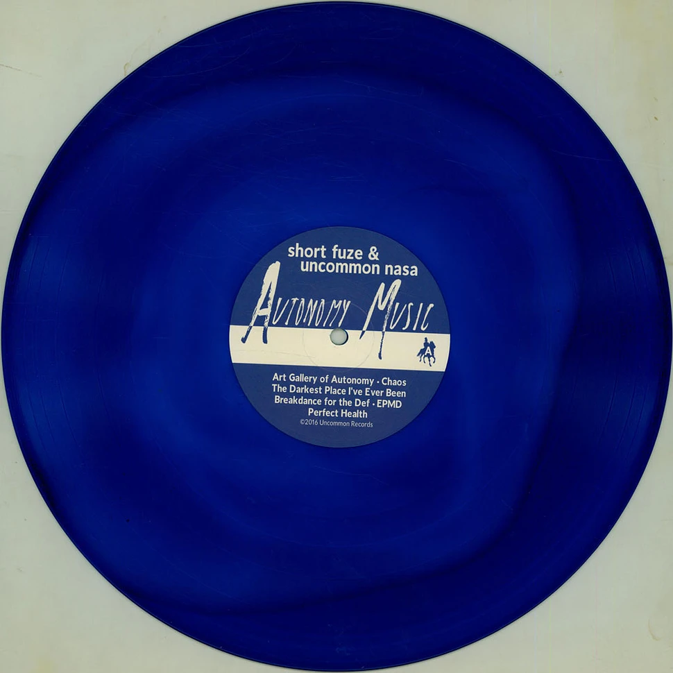 Short Fuze & Uncommon Nasa - Autonomy Music Blue Vinyl Edition
