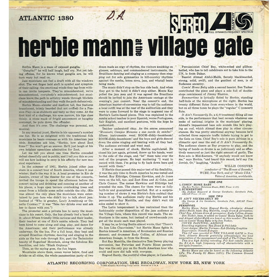 Herbie Mann - Herbie Mann At The Village Gate