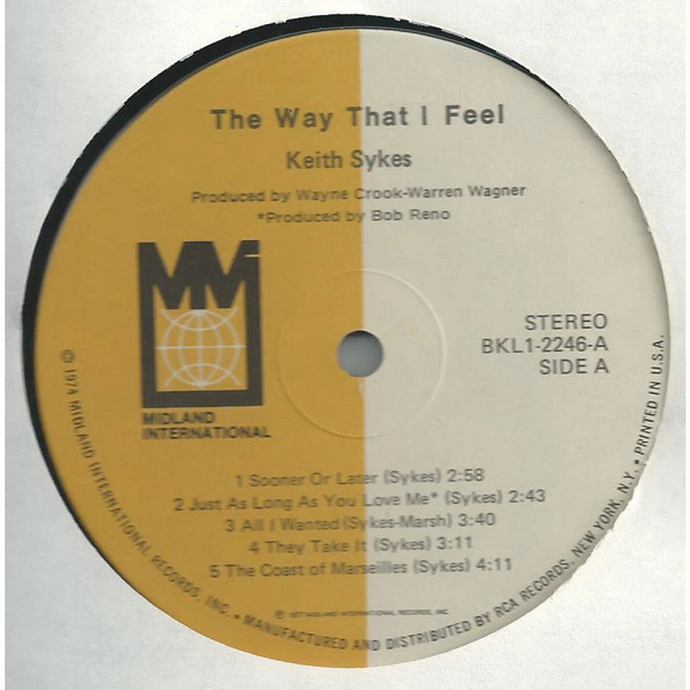Keith Sykes - The Way That I Feel
