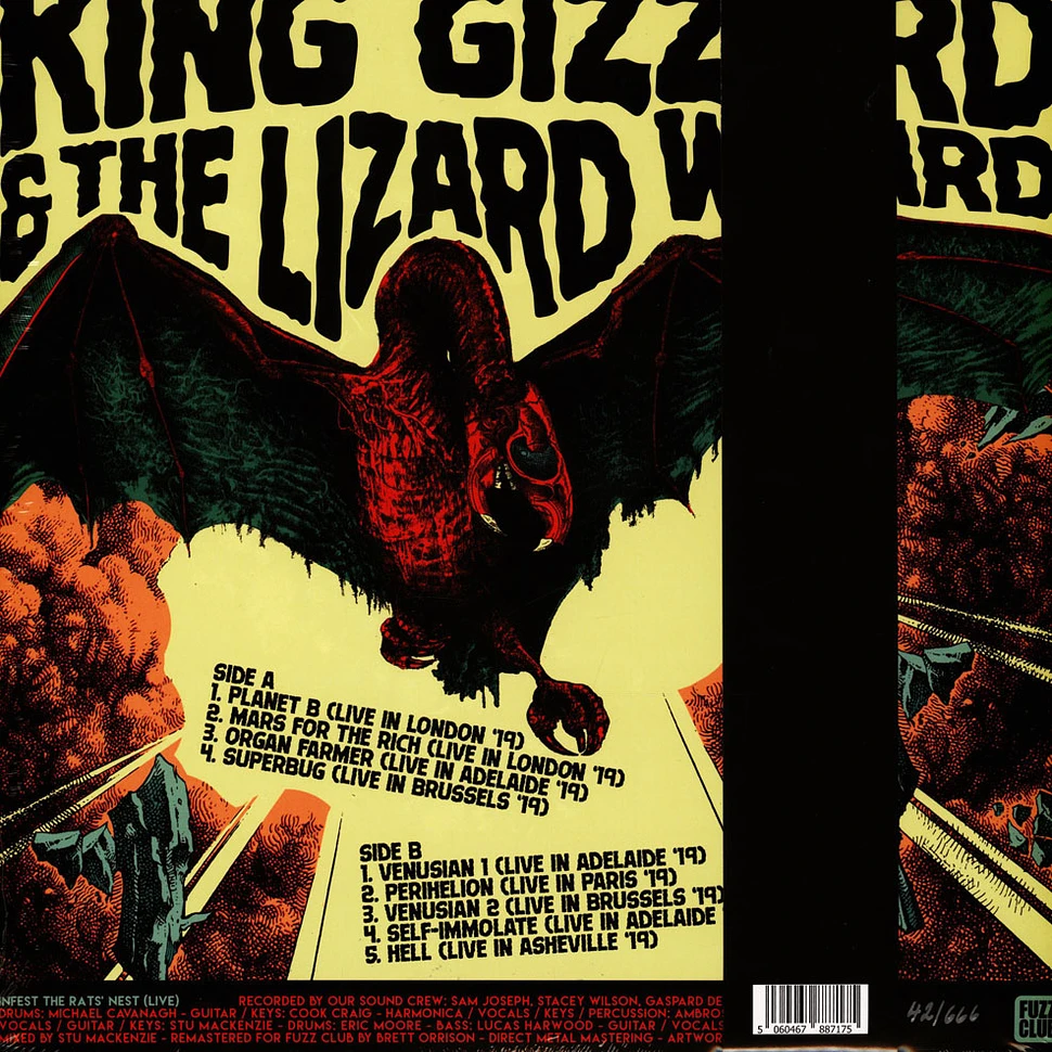 King Gizzard & The Lizard Wizard - Infest The Rats' Nest (Live) Splattered Vinyl Edition