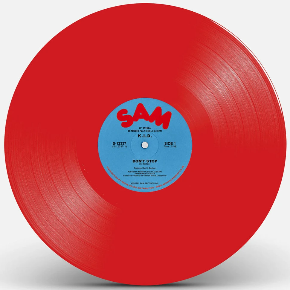 K.I.D. - Don't Stop / Do It Again Red Vinyl Edition