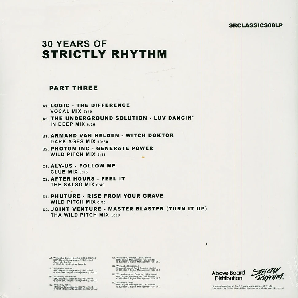 V.A. - 30 Years Of Strictly Rhythm Part Three White Vinyl Edition