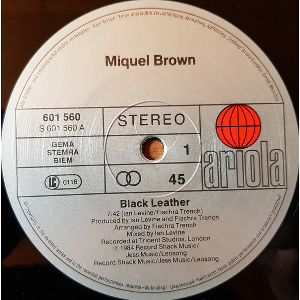 Miquel Brown - Black Leather