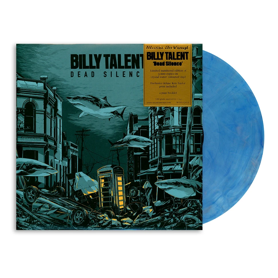 Billy Talent - Dead Silence Crystal Water Vinyl Edition W/ Artprint By Ken Taylor