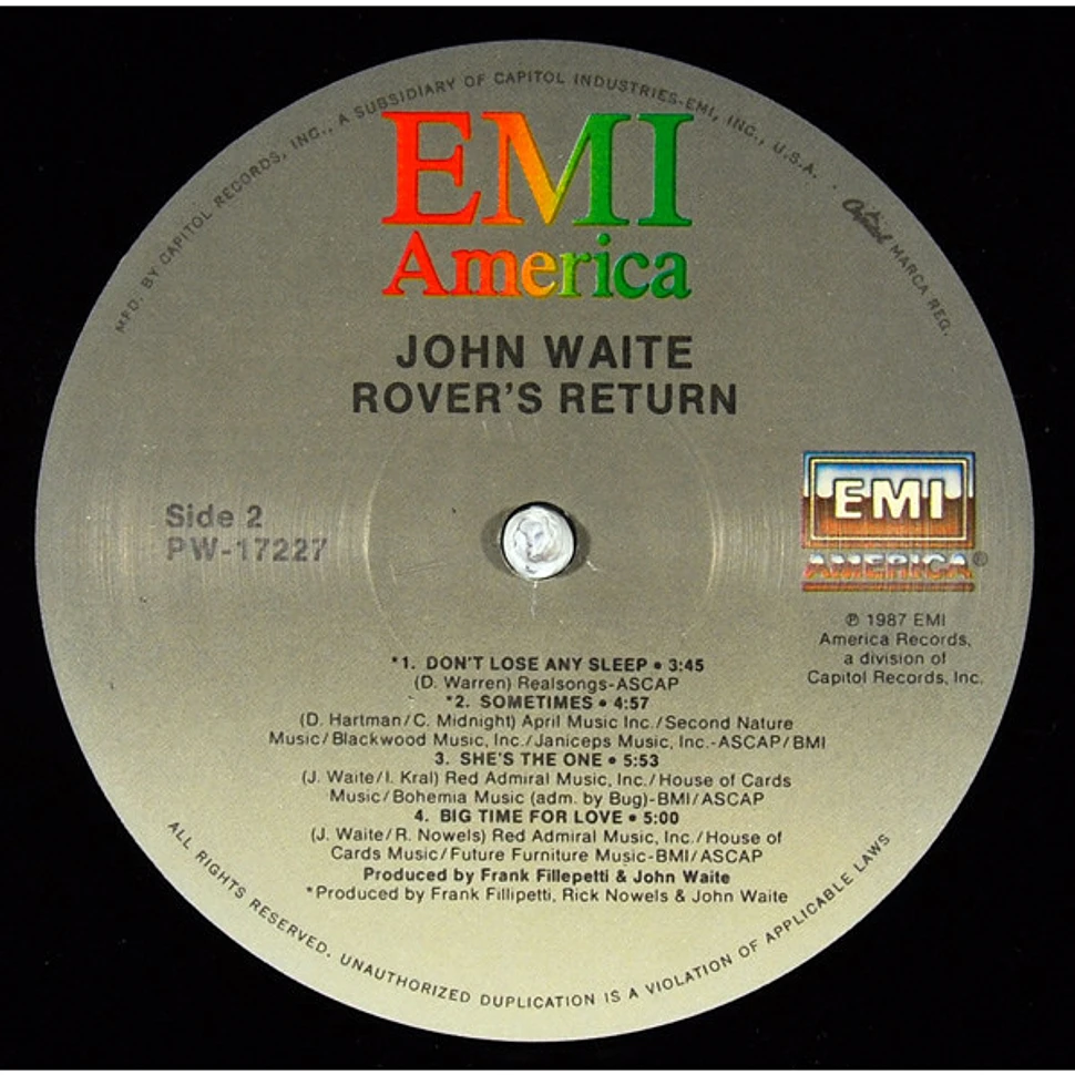 John Waite - Rover's Return