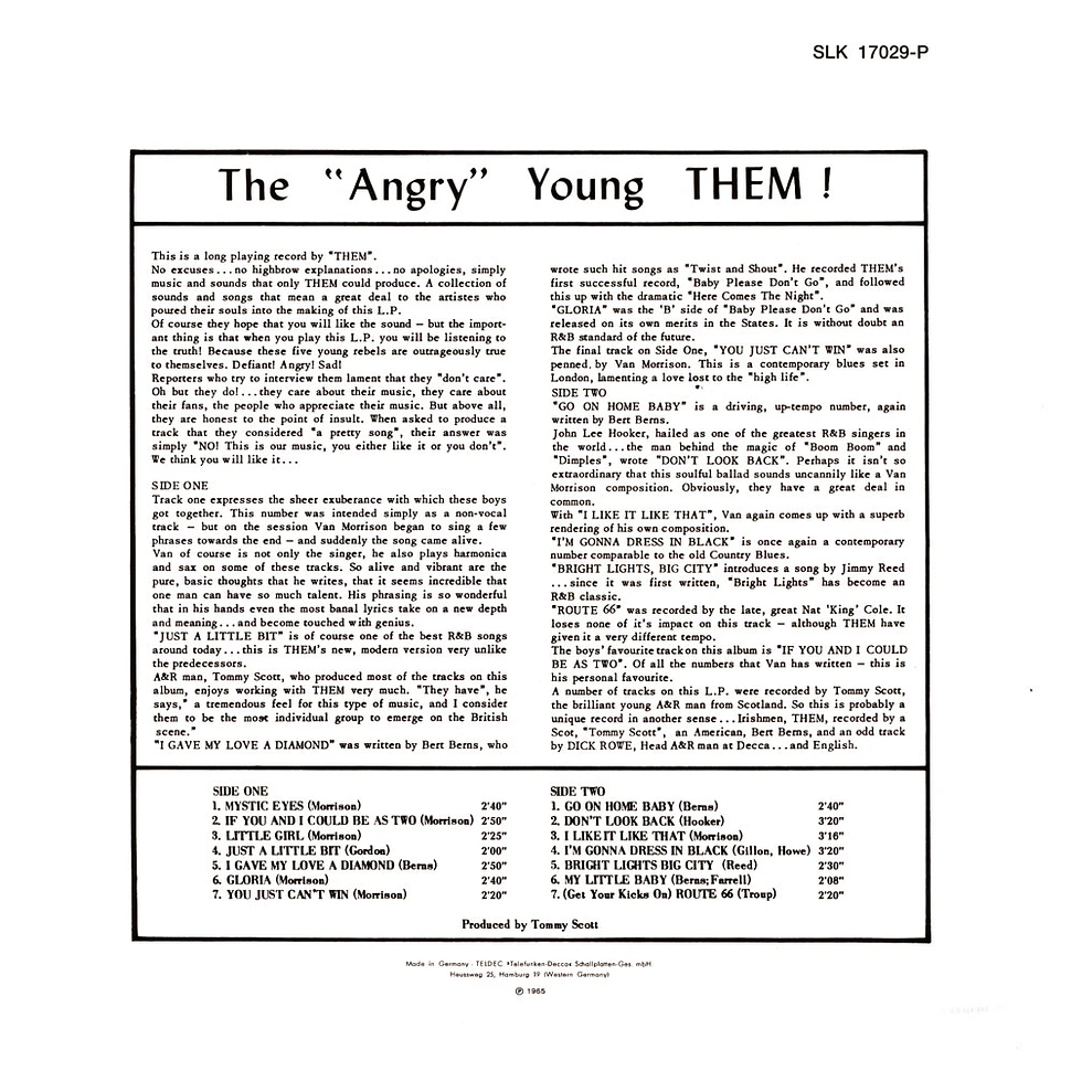 Them - The 'Angry' Young Them